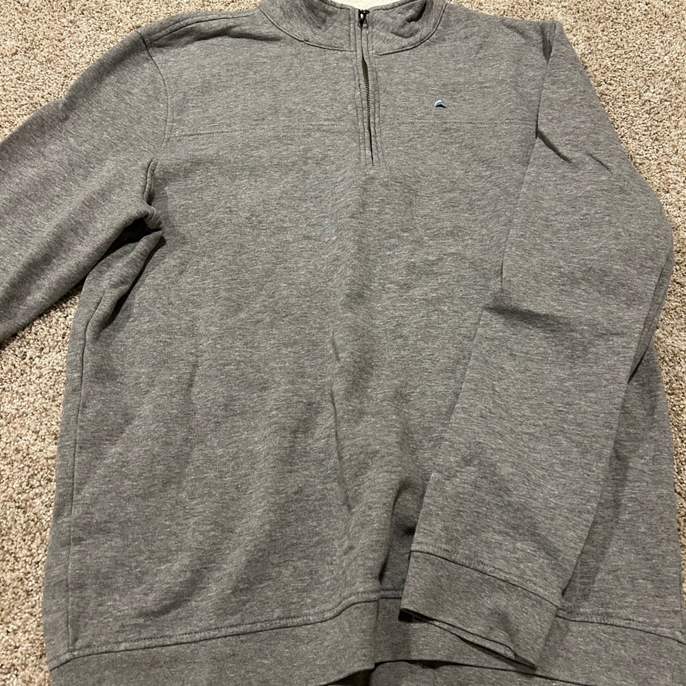 Tailor Vintage Gray Zip-Up Sweater